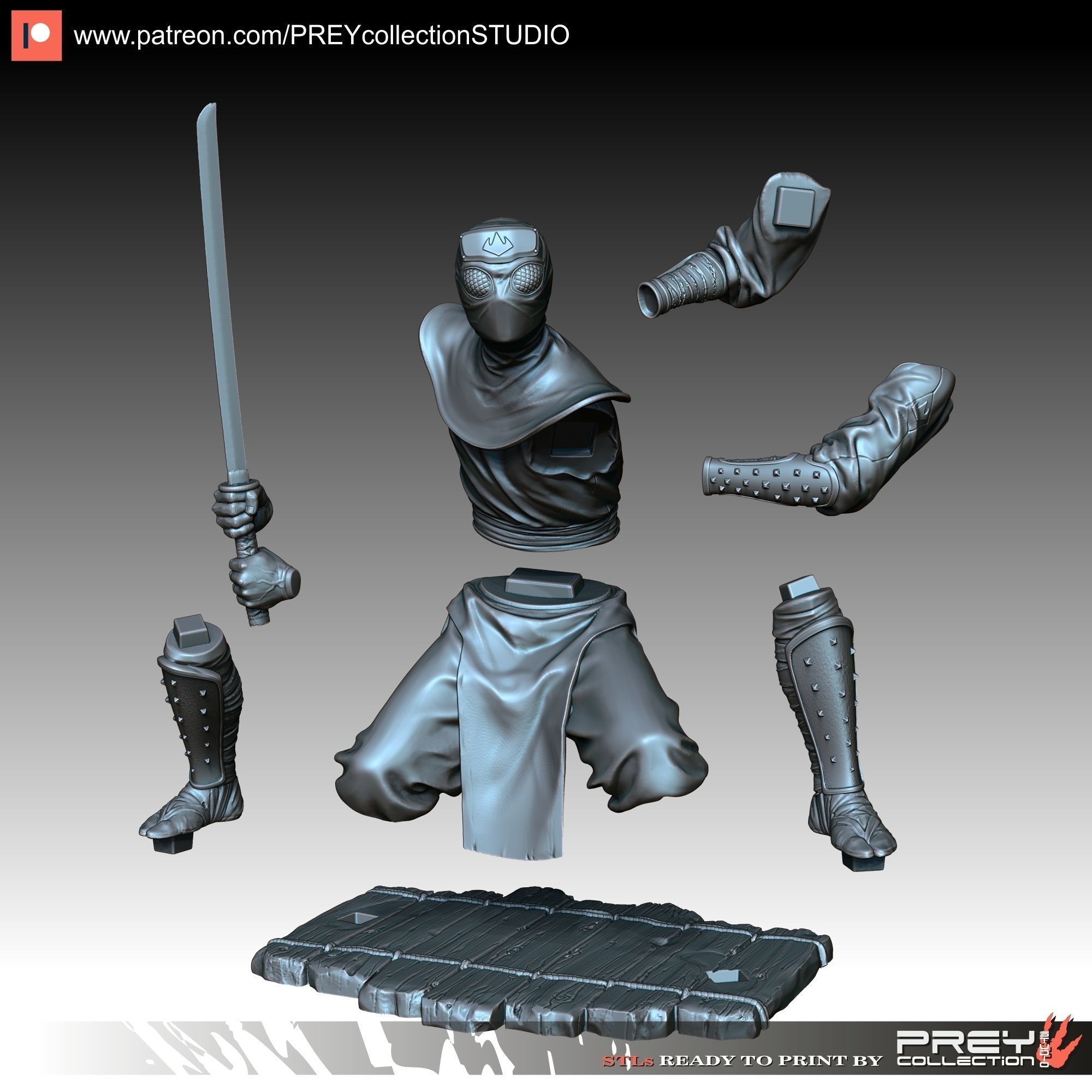 NINJA SOLDIER 3D print model_6