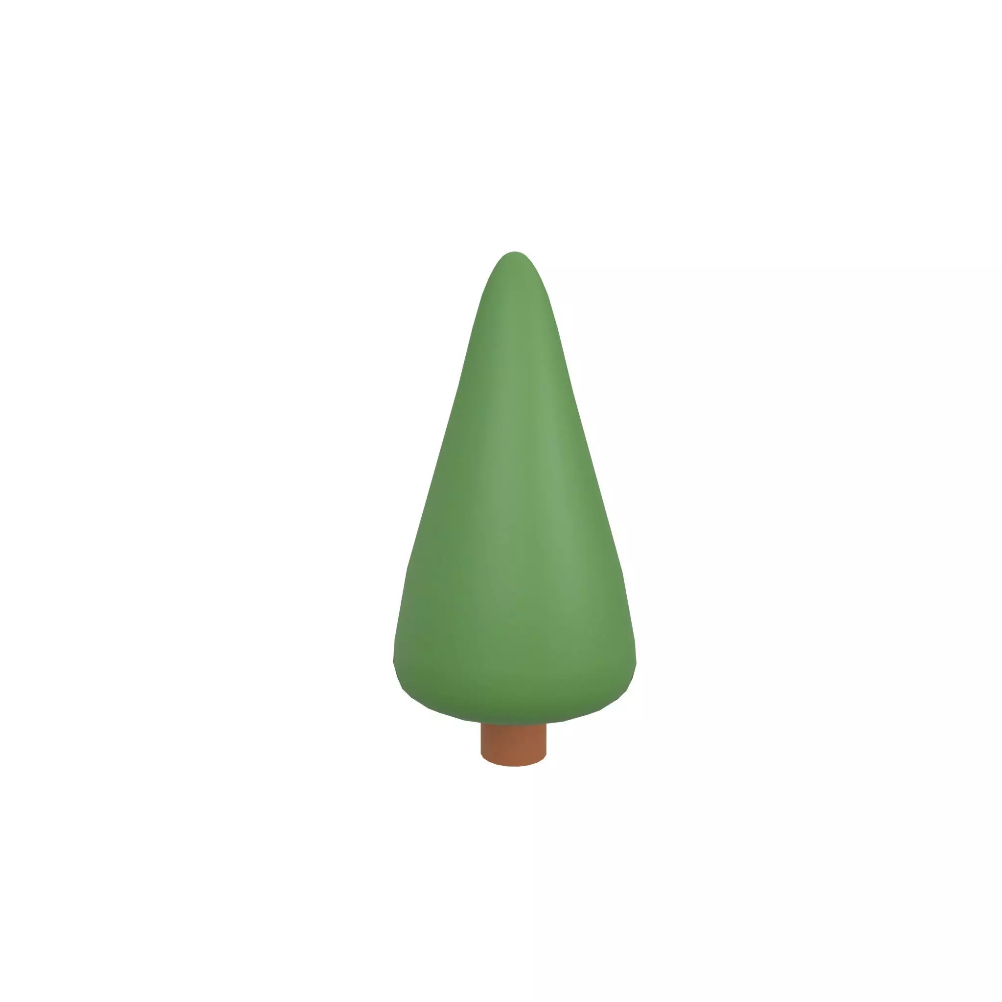 Cartoon Tree v9 002 Low-poly 3D model_0