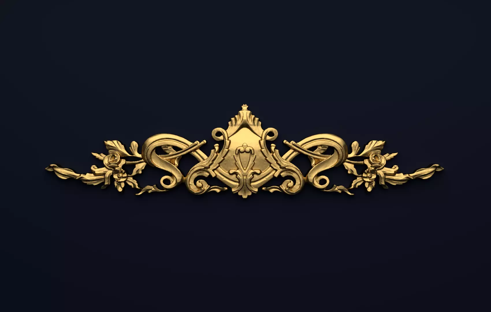 Classic decor ornament v-3D model 39 3D model_0