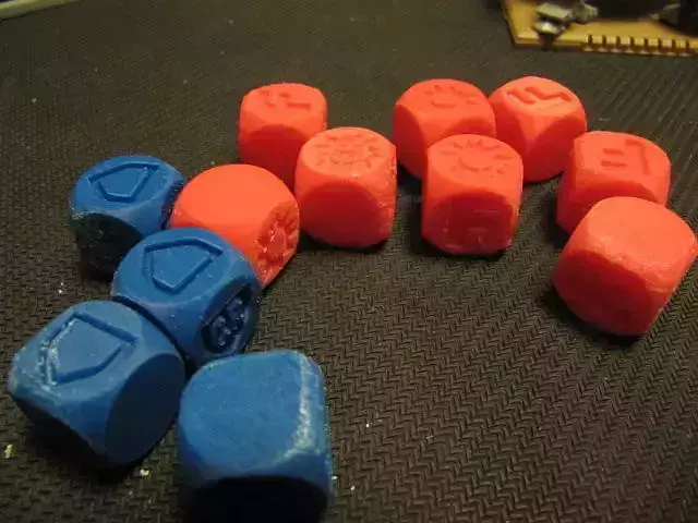 CHIBI-TECH SD - CUSTOM CRIT DICE SET   3D print model