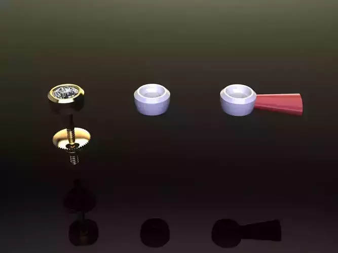 BEZEL BASKET 3MM50 EARRING