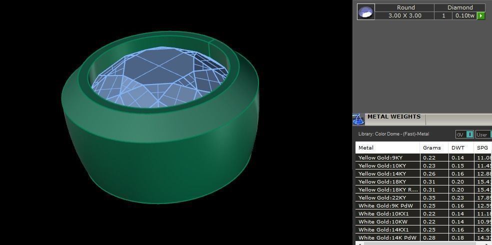 BEZEL BASKET 3MM EARRING 3D print model_2