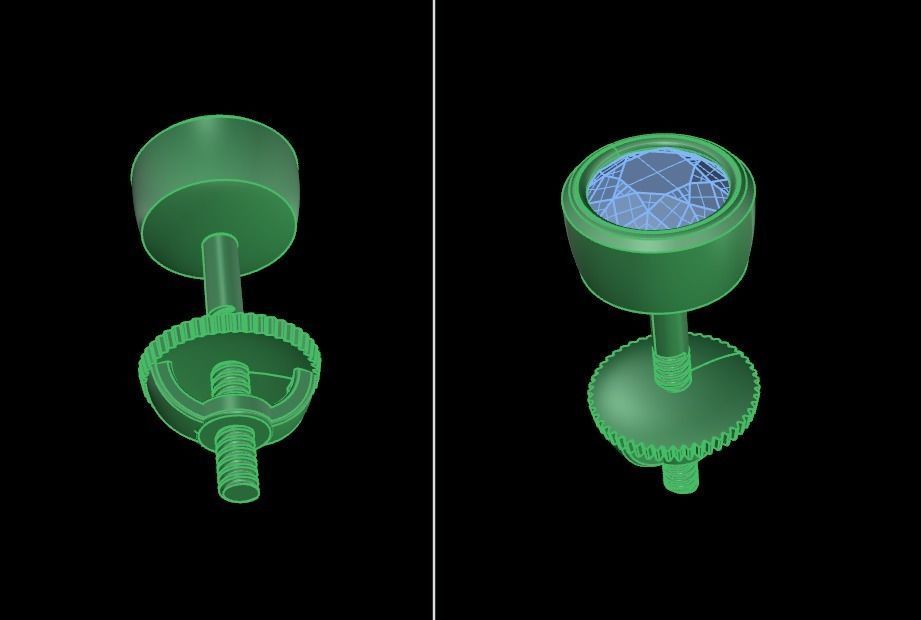 BEZEL BASKET 3MM EARRING 3D print model_3