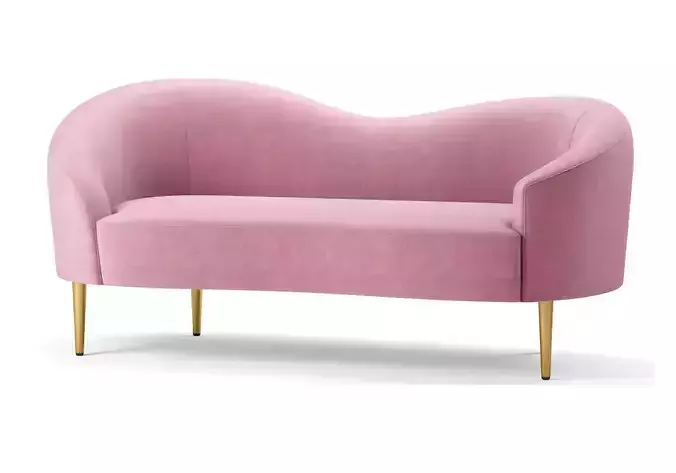Ritz Velvet Loveseat