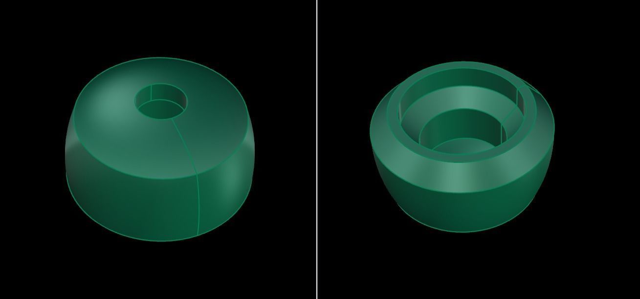 BEZEL STUD DIAMOND EARRING MIX SIZES 3D print model_15