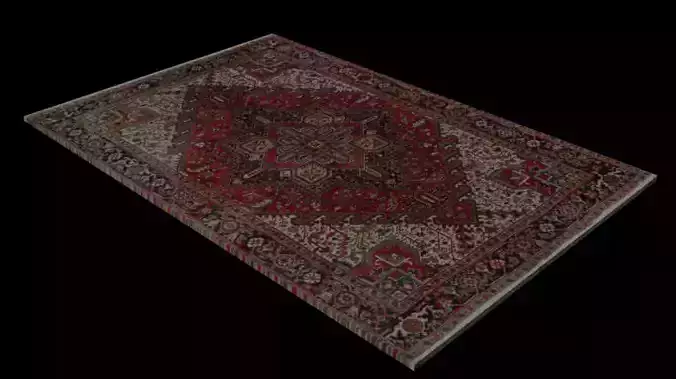 Persian carpet low polygon no hight-texture