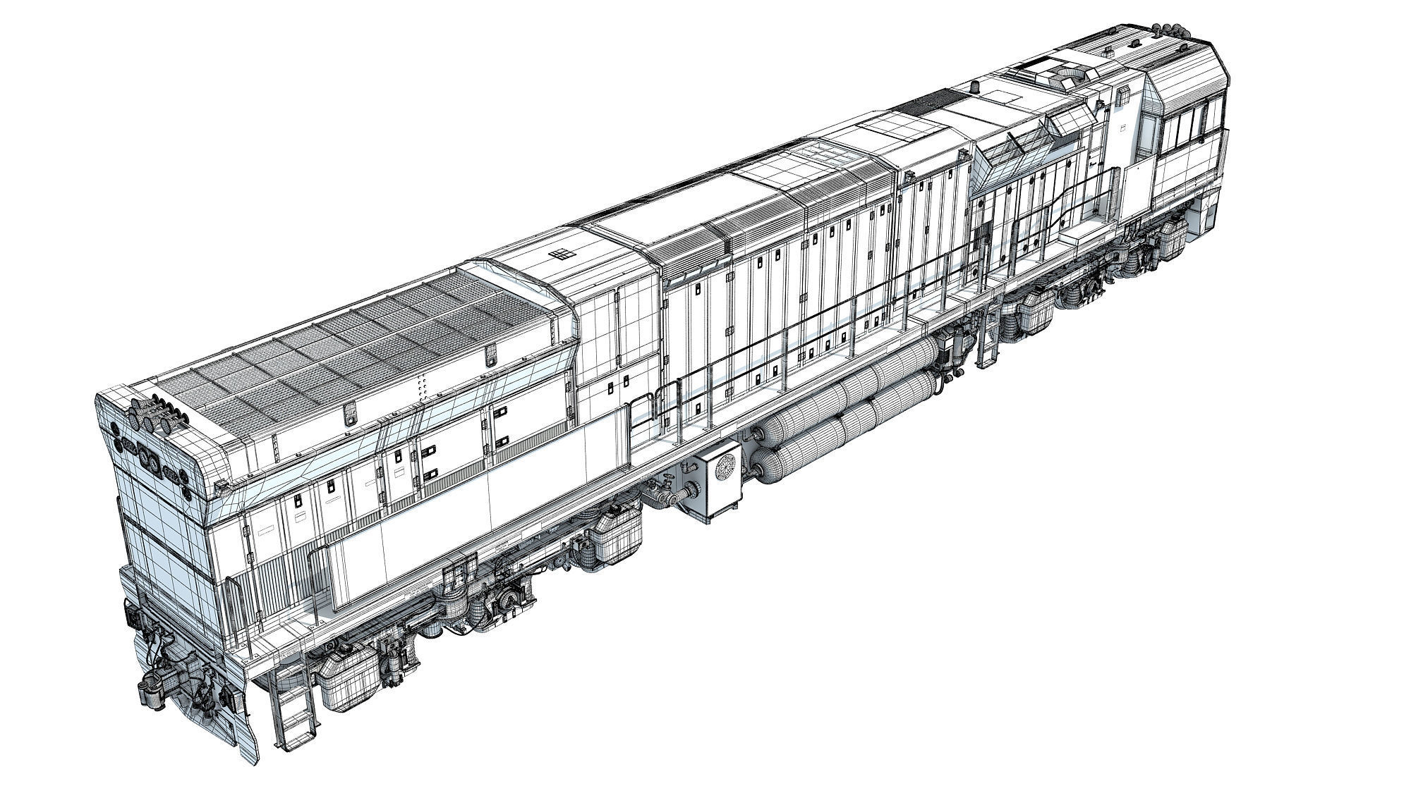 Aurizon Electric Locomotive 3D model_23