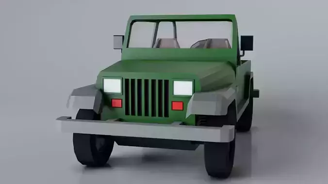 Jeep Car Low-Poly