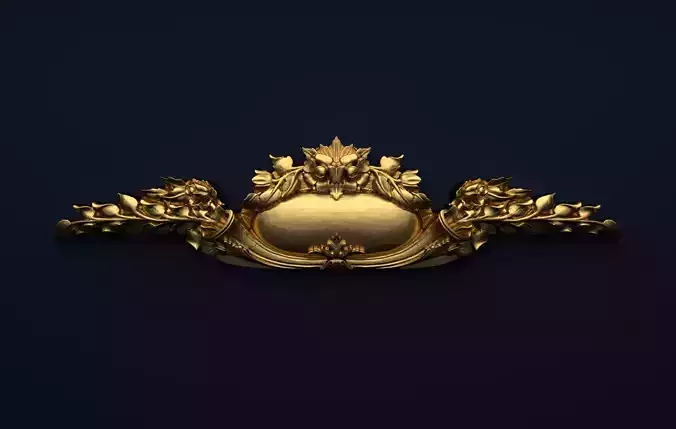 Classic decor ornament v-3D model 40 3D model