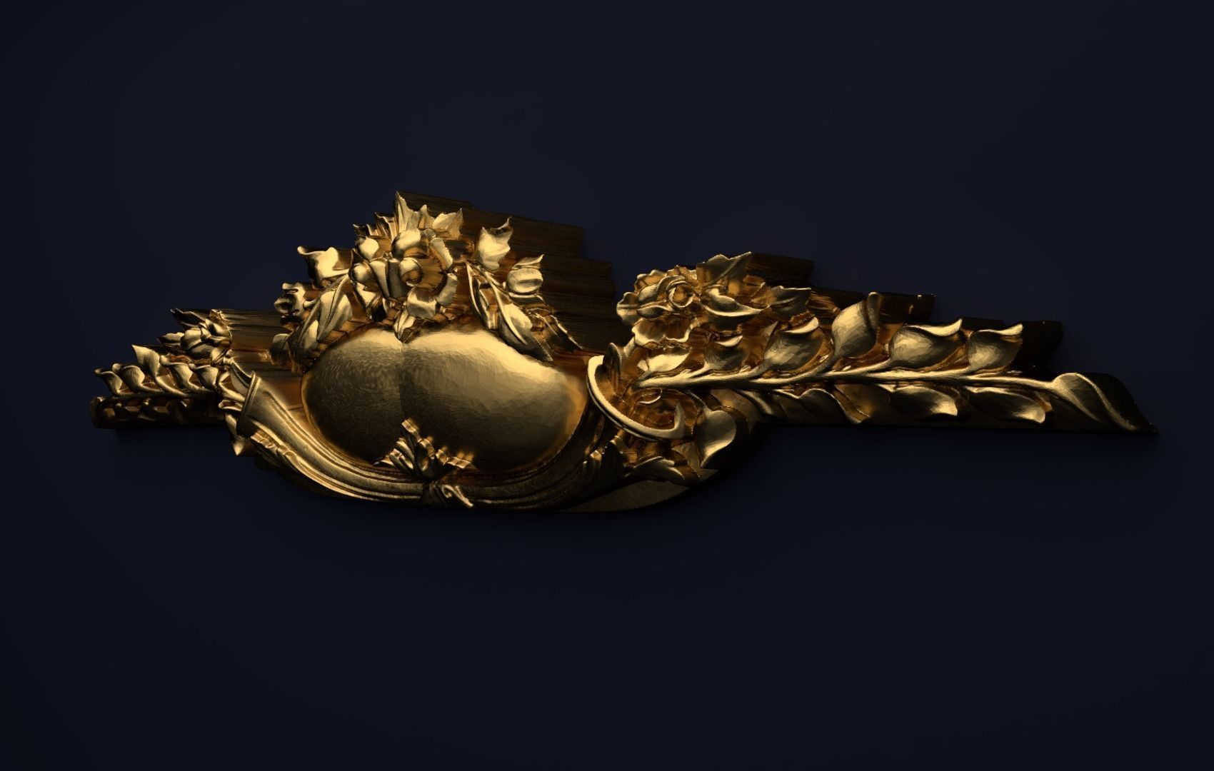 Classic decor ornament v-3D model 40 3D model_2