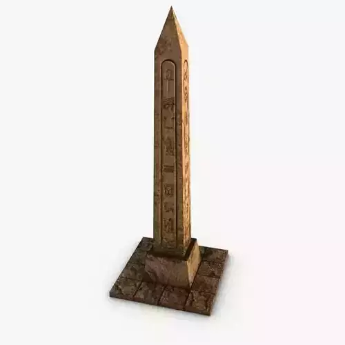 Obelisk egyptian Low-poly 3D model