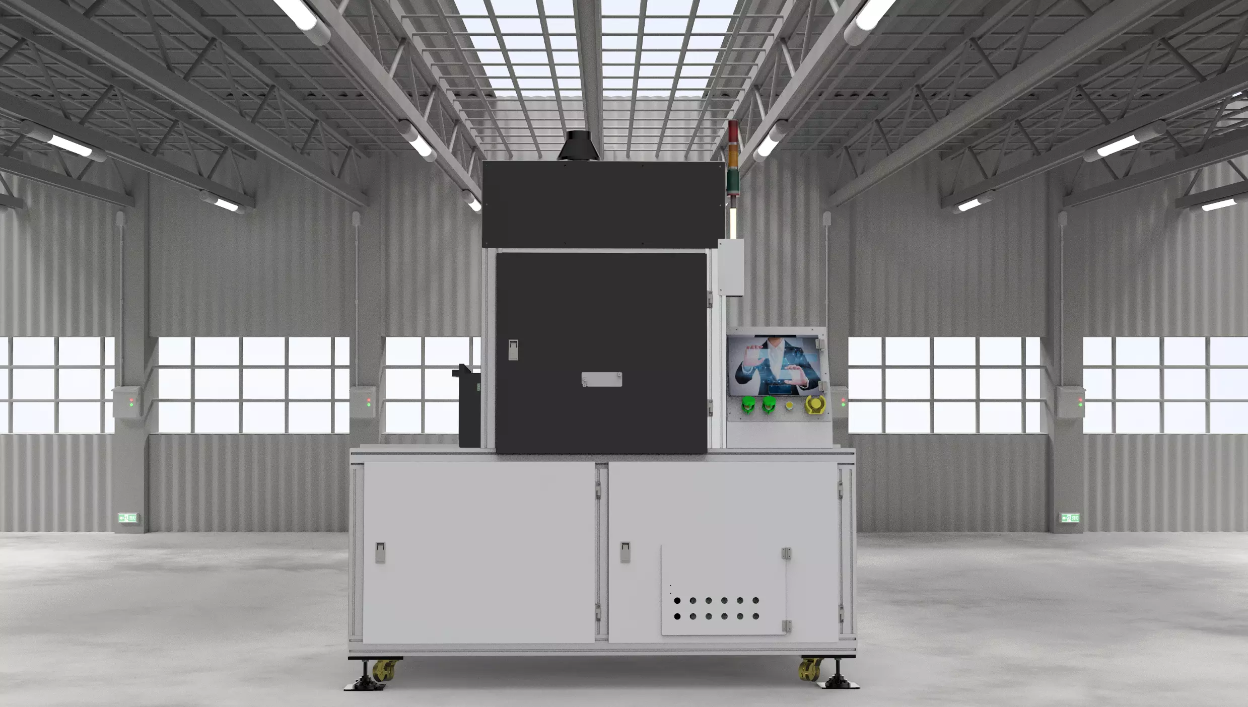 UV curing oven Low-poly 3D model