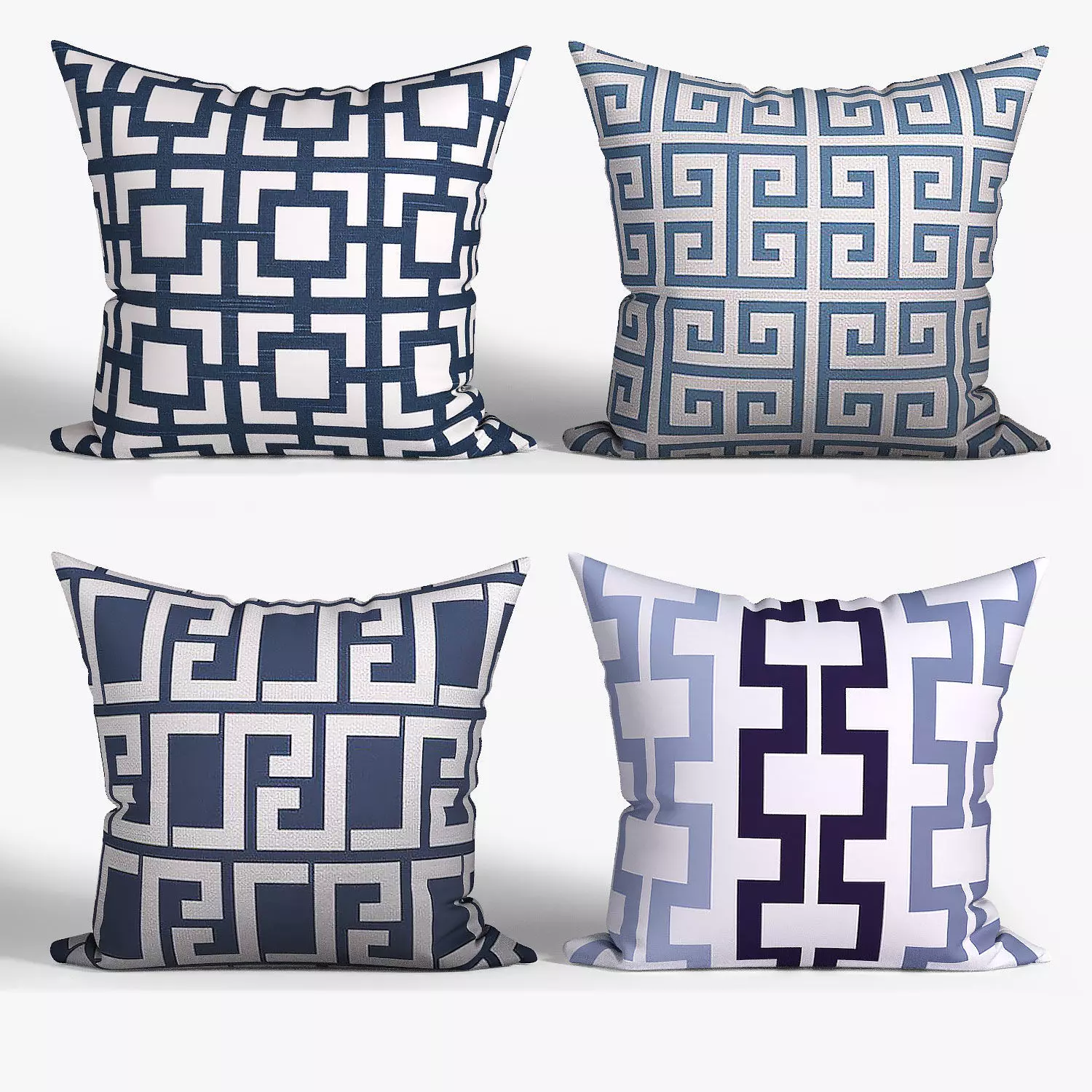 Decorative pillows Houzz set 081 3D model