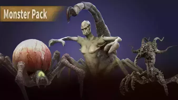 Monster Pack 3D Model Collection