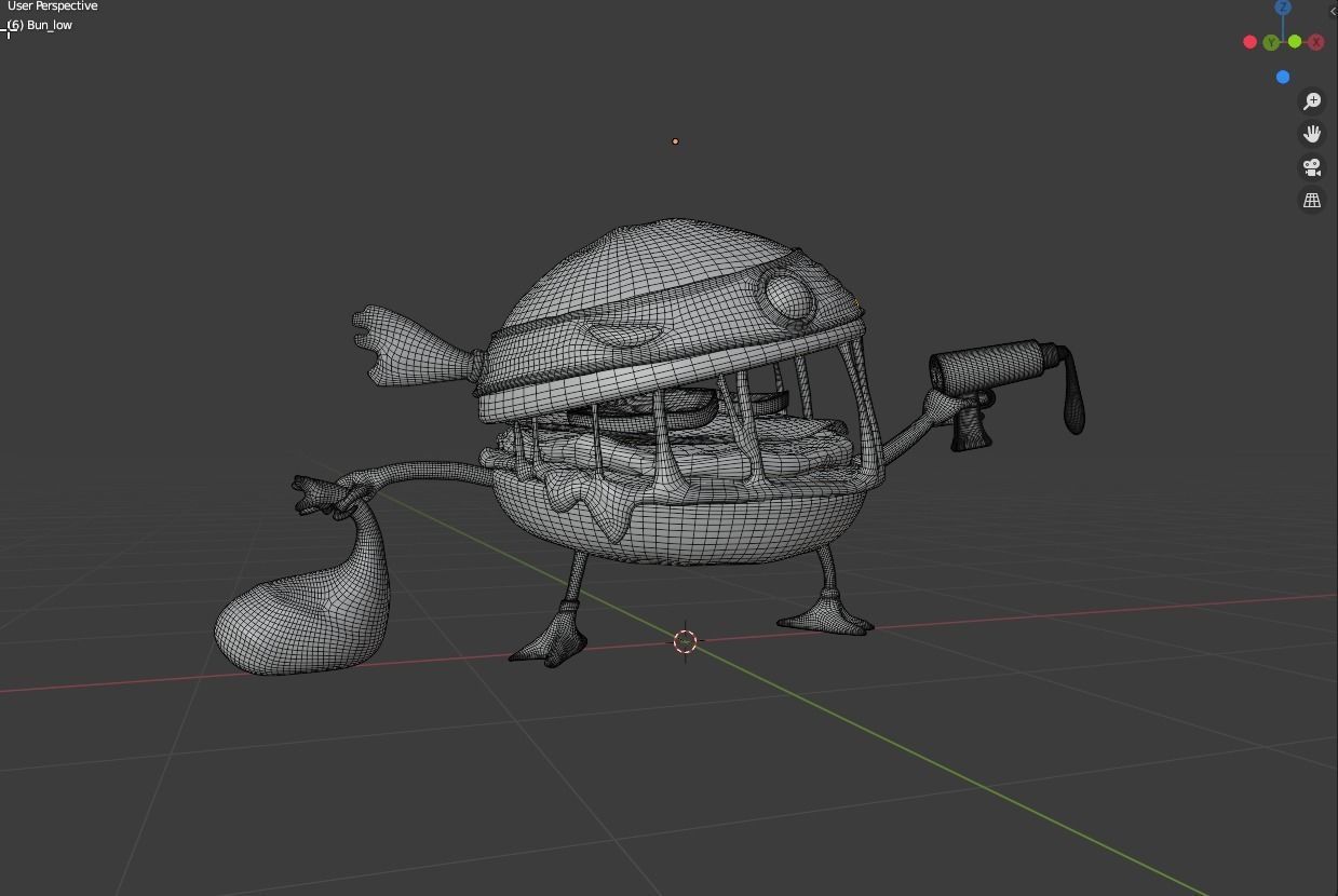 Burger Heist - Stylized Character Model 3D model_8