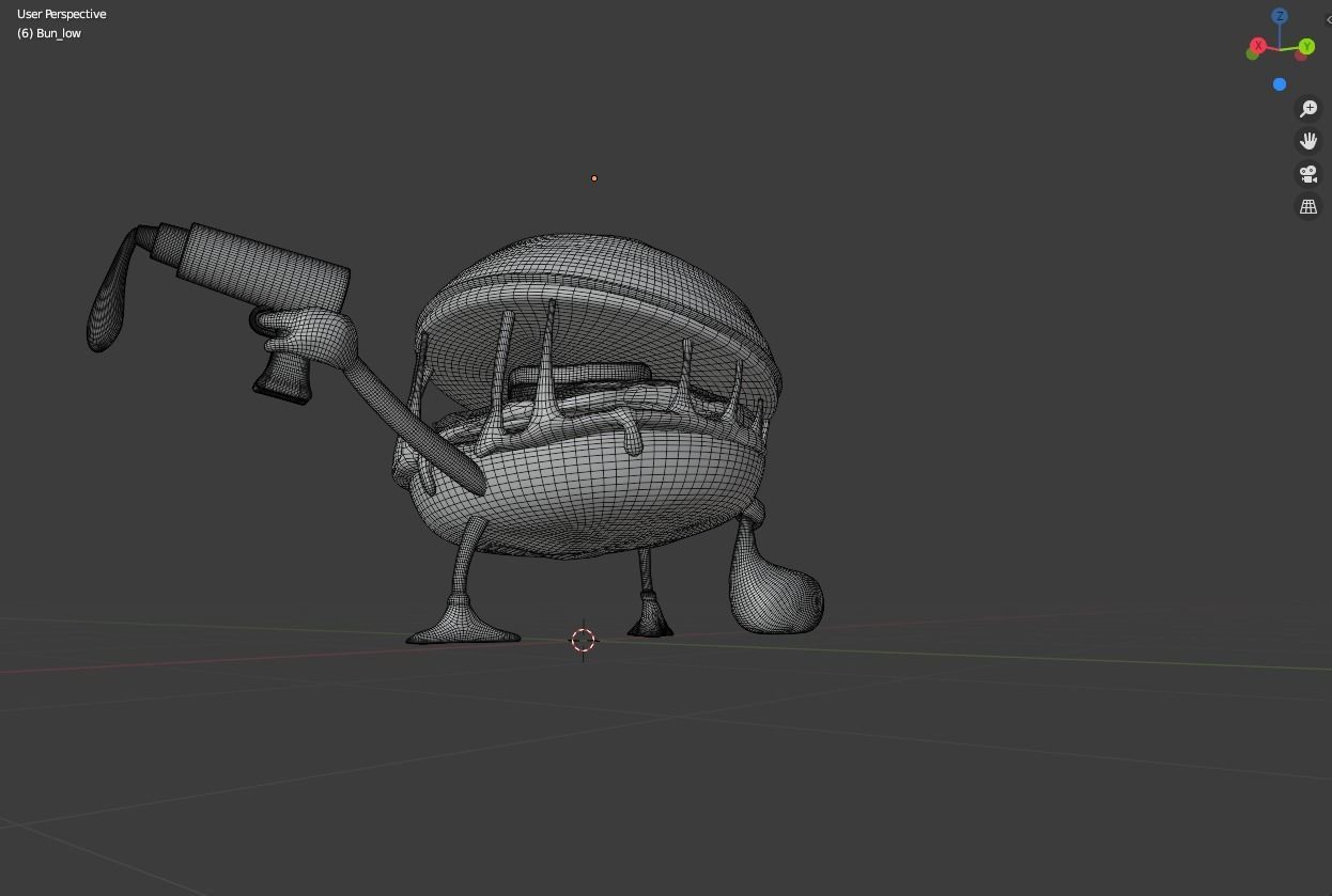 Burger Heist - Stylized Character Model 3D model_7