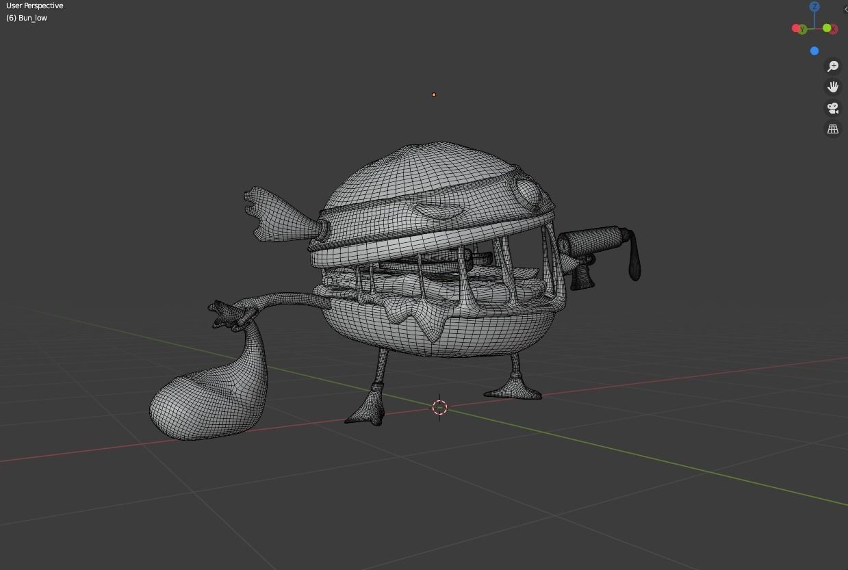 Burger Heist - Stylized Character Model 3D model_9