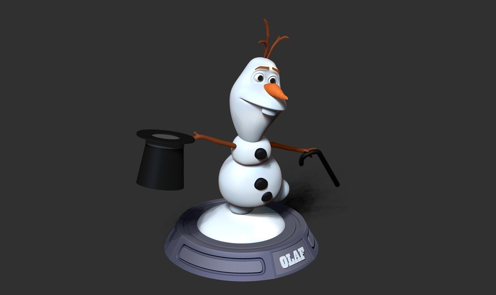 Magician Olaf 3D print model_11