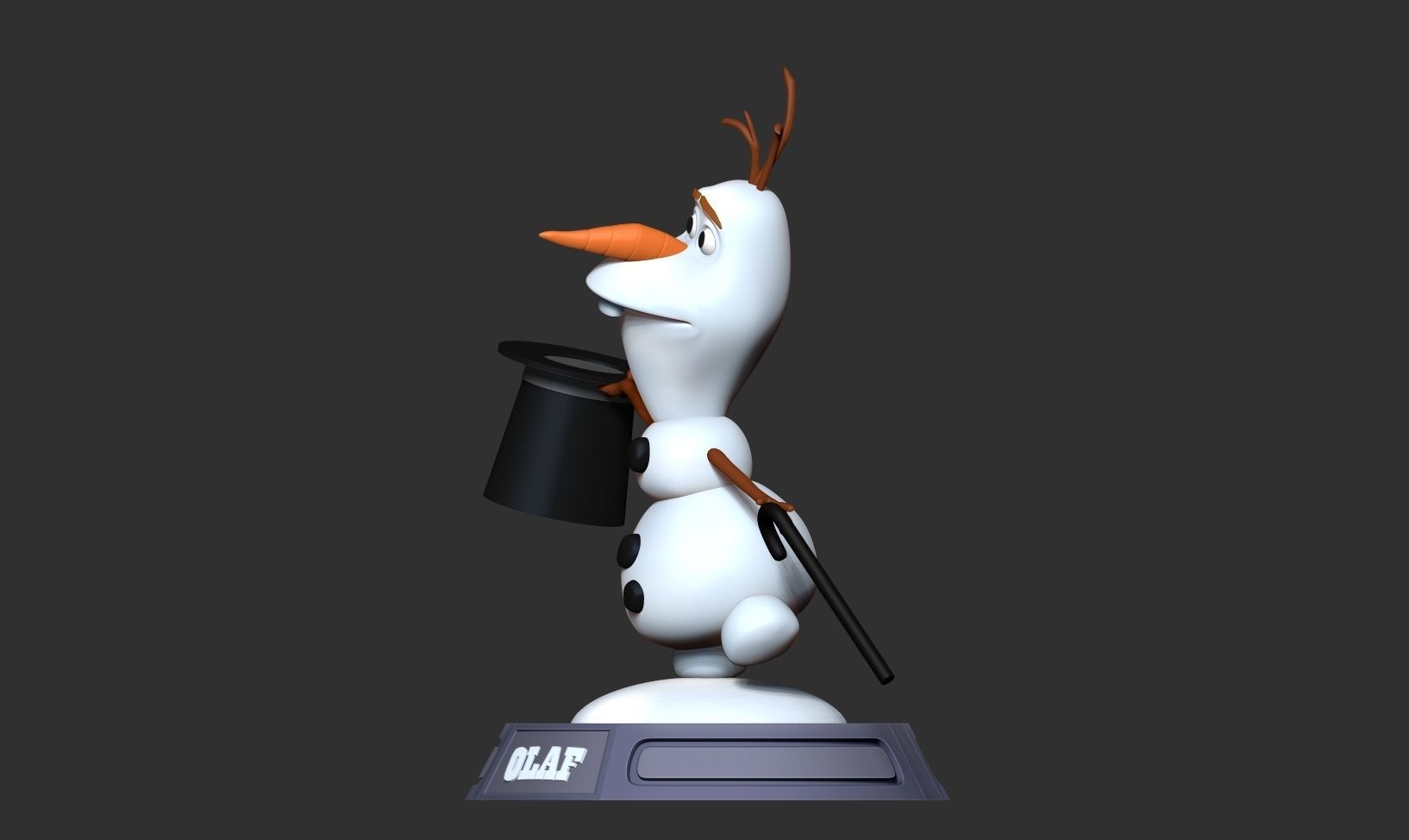 Magician Olaf 3D print model_7