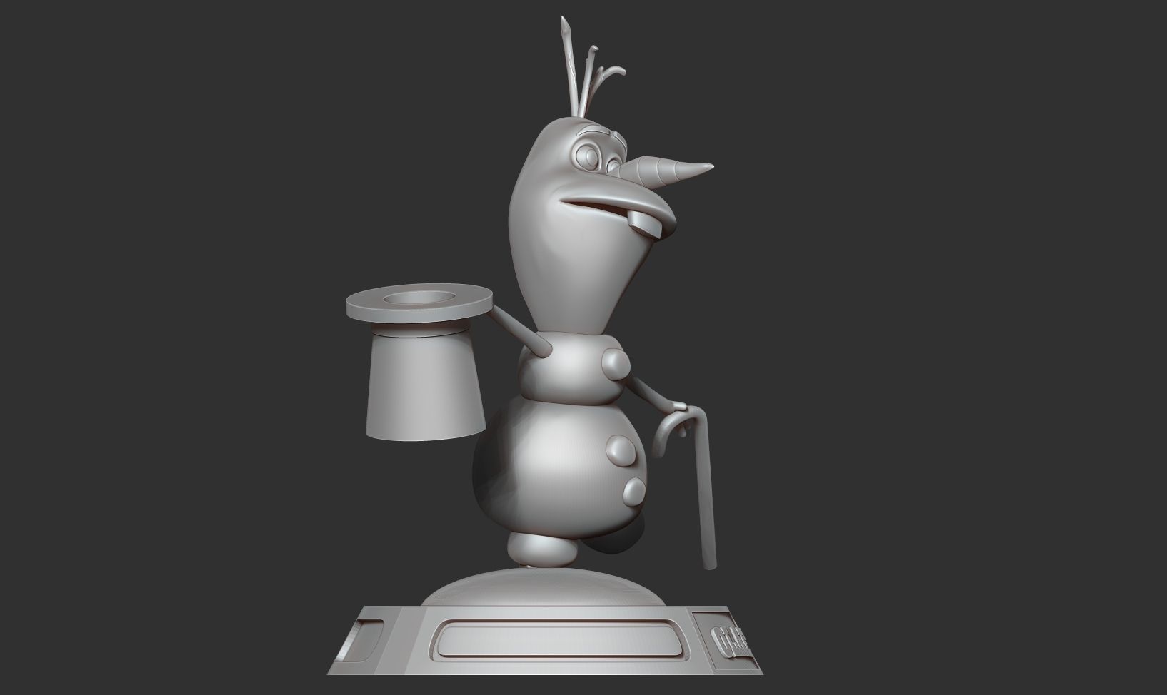 Magician Olaf 3D print model_10