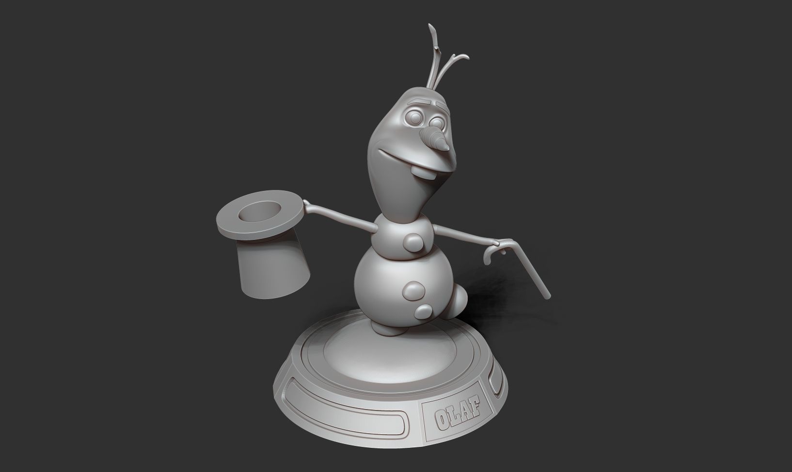 Magician Olaf 3D print model_12