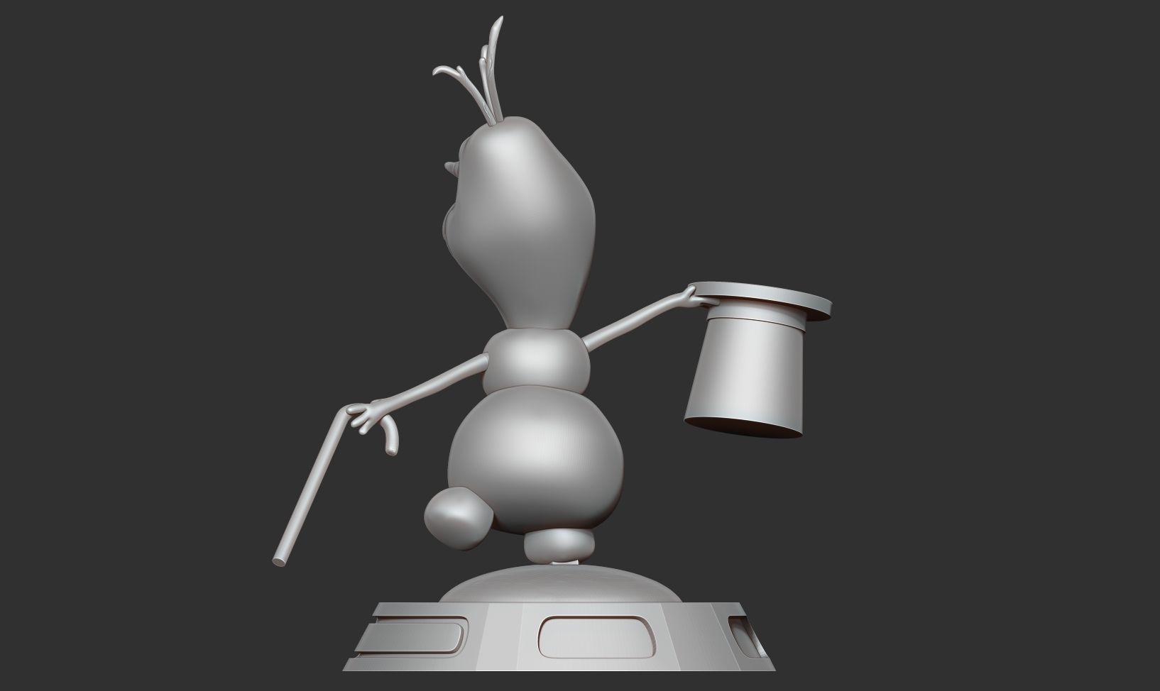 Magician Olaf 3D print model_17