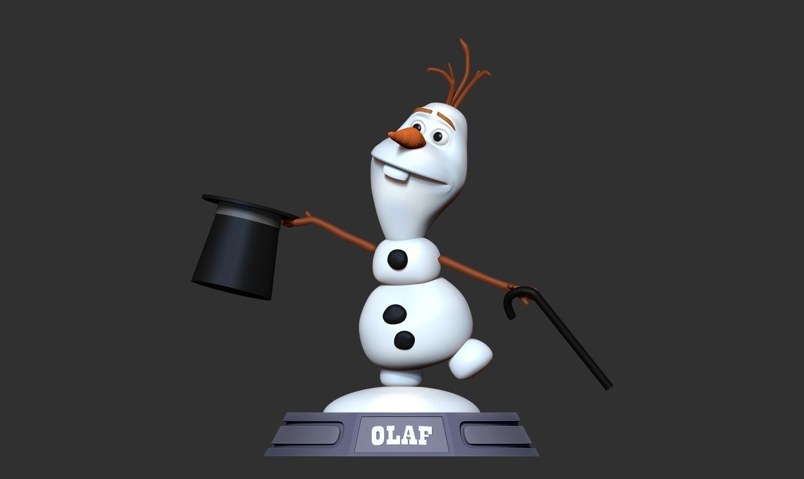Magician Olaf 3D print model_5