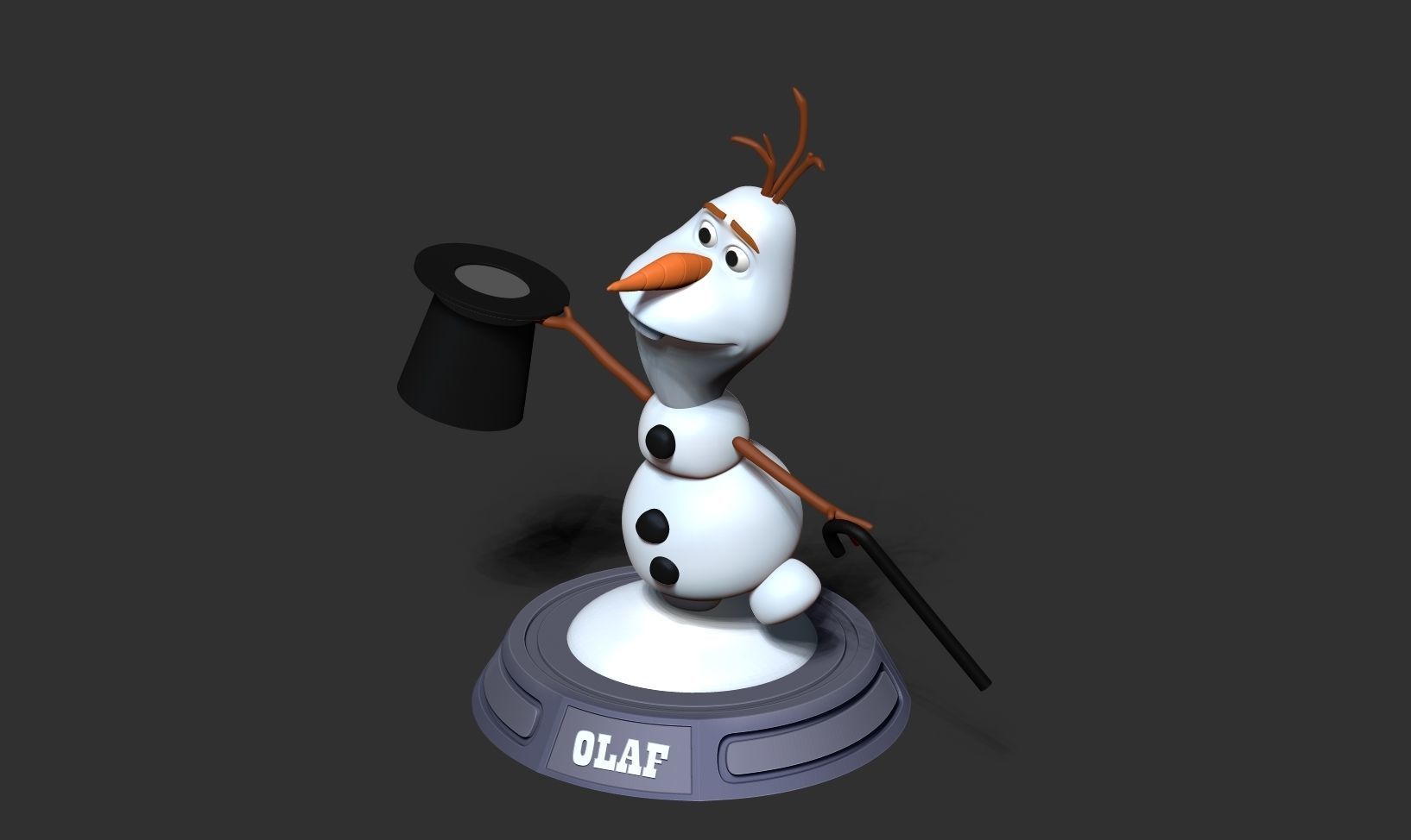 Magician Olaf 3D print model_13