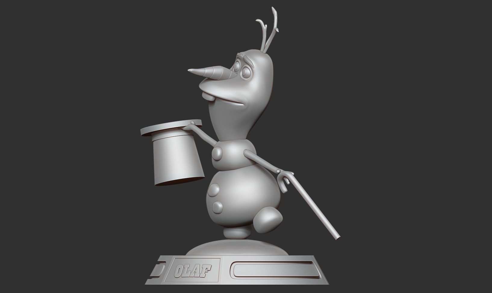 Magician Olaf 3D print model_8