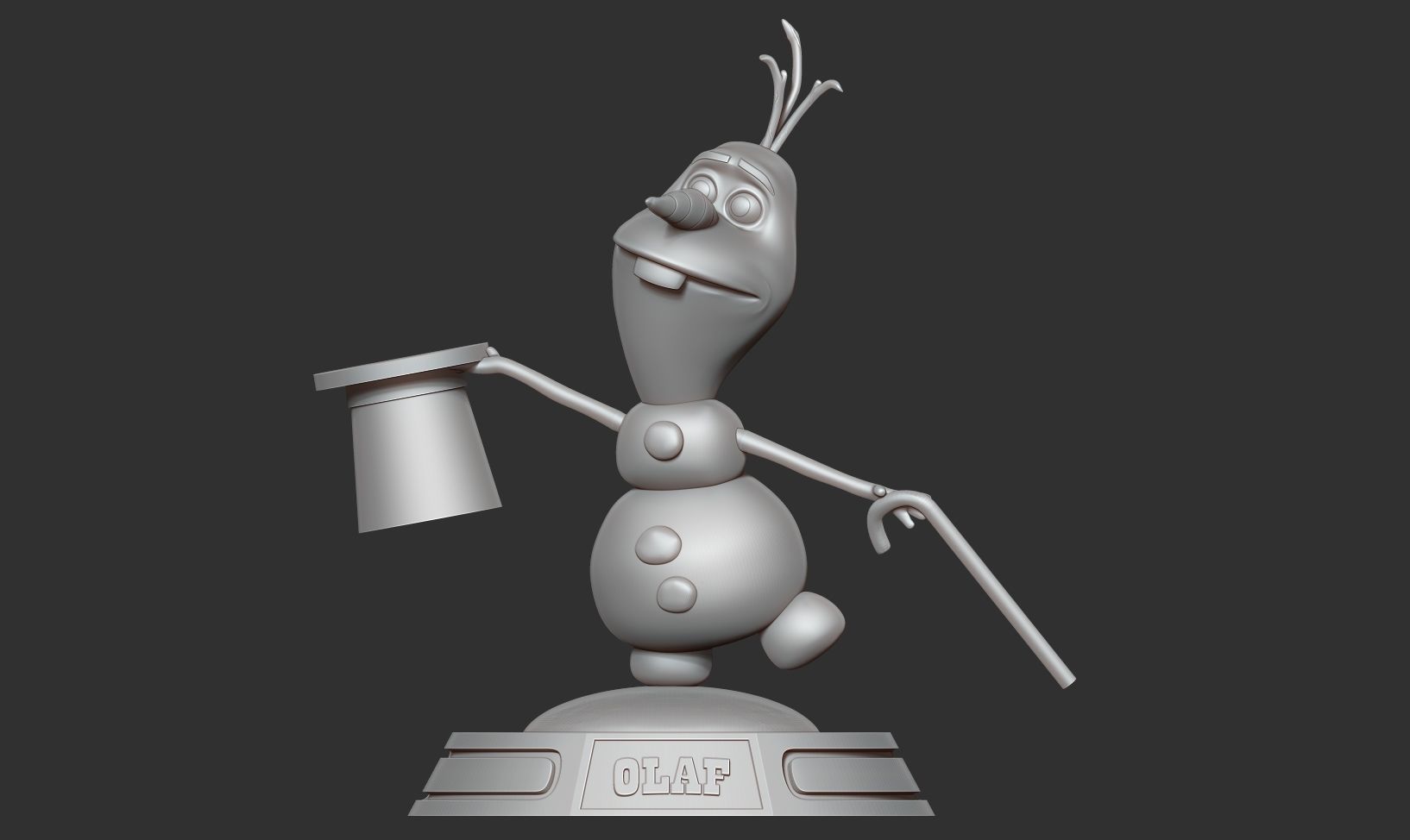 Magician Olaf 3D print model_6
