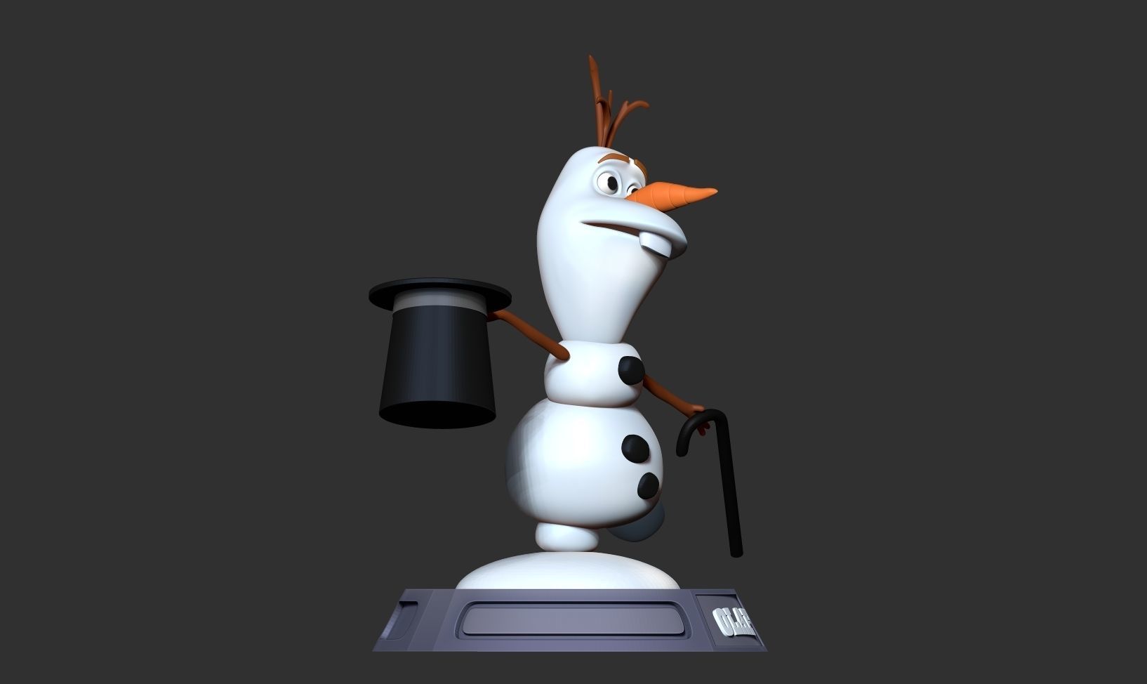 Magician Olaf 3D print model_9