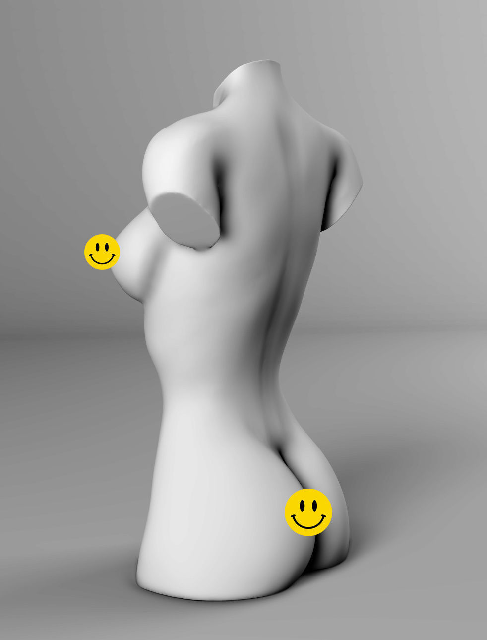 WOMAN TORSO 3D print model_3
