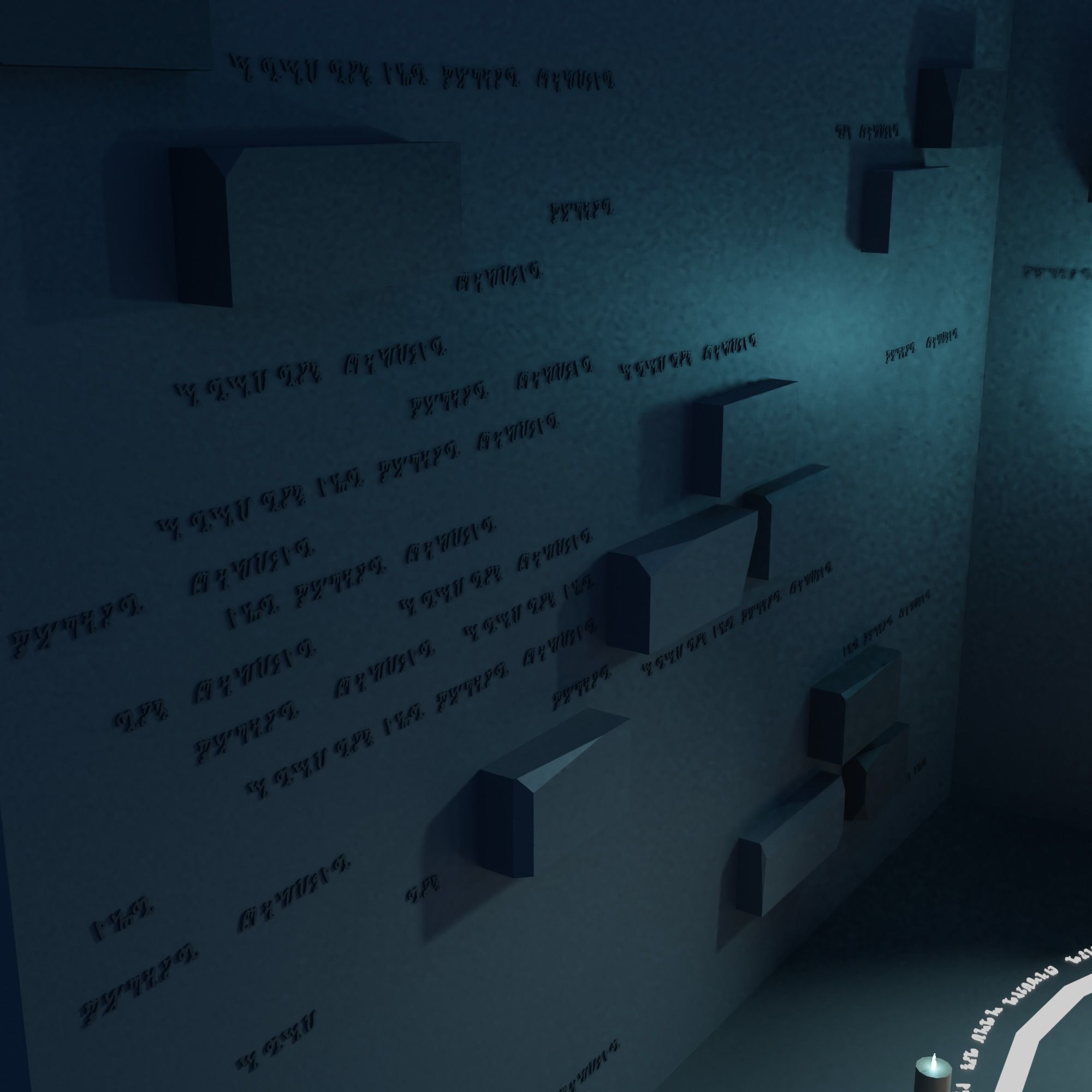 Sanctuary - temple Low-poly 3D model_4