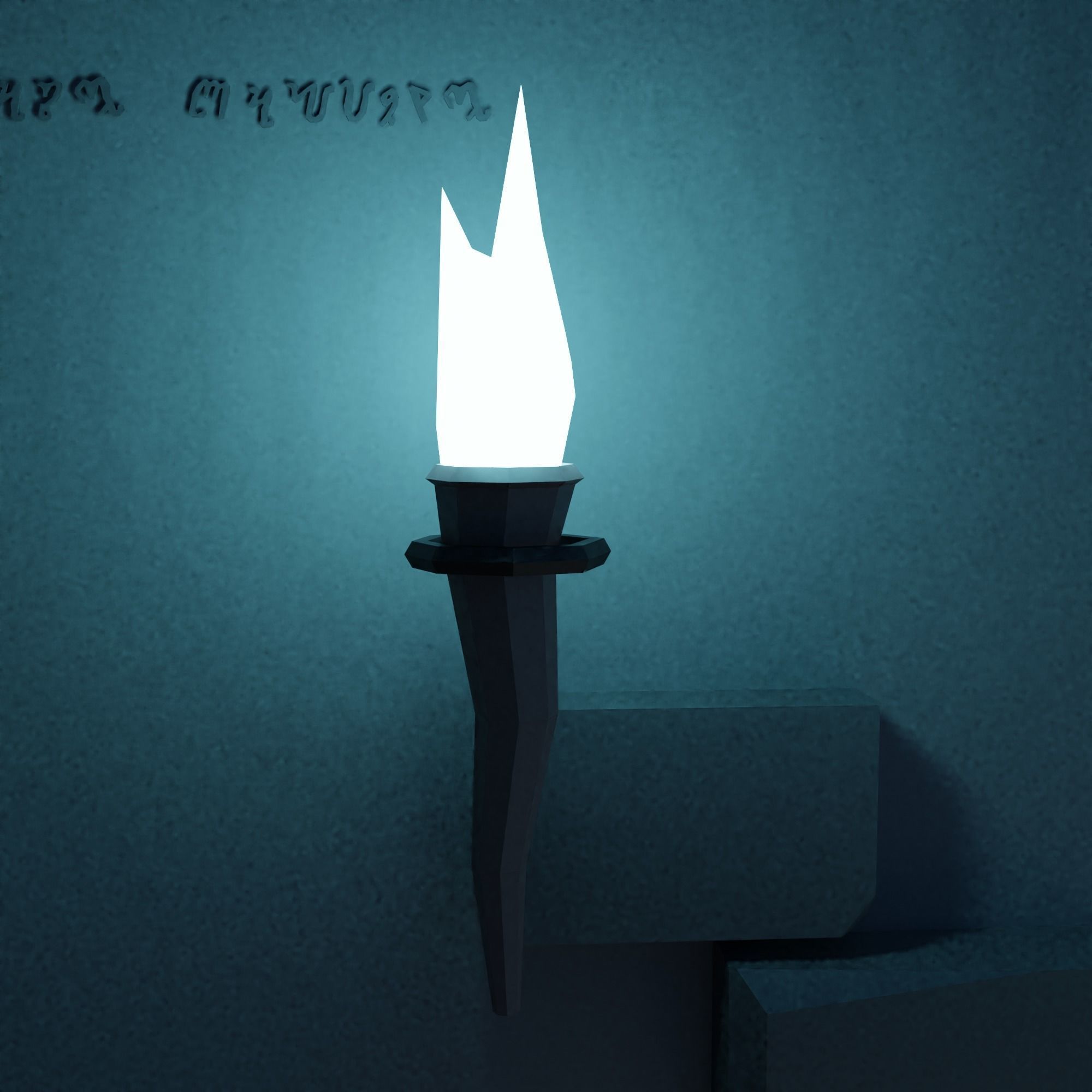 Sanctuary - temple Low-poly 3D model_3