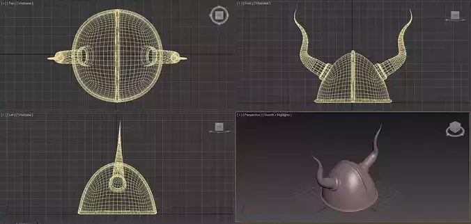 Helmet head of snake