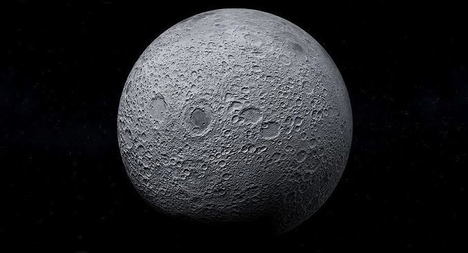 Moon photoscanned Free 3D model