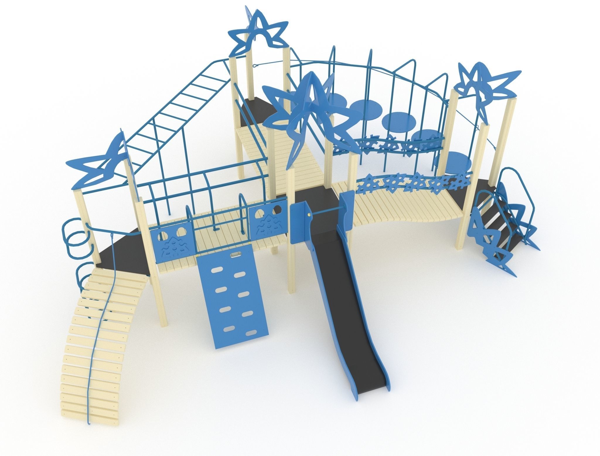 Collection playground for kids 3D model_8