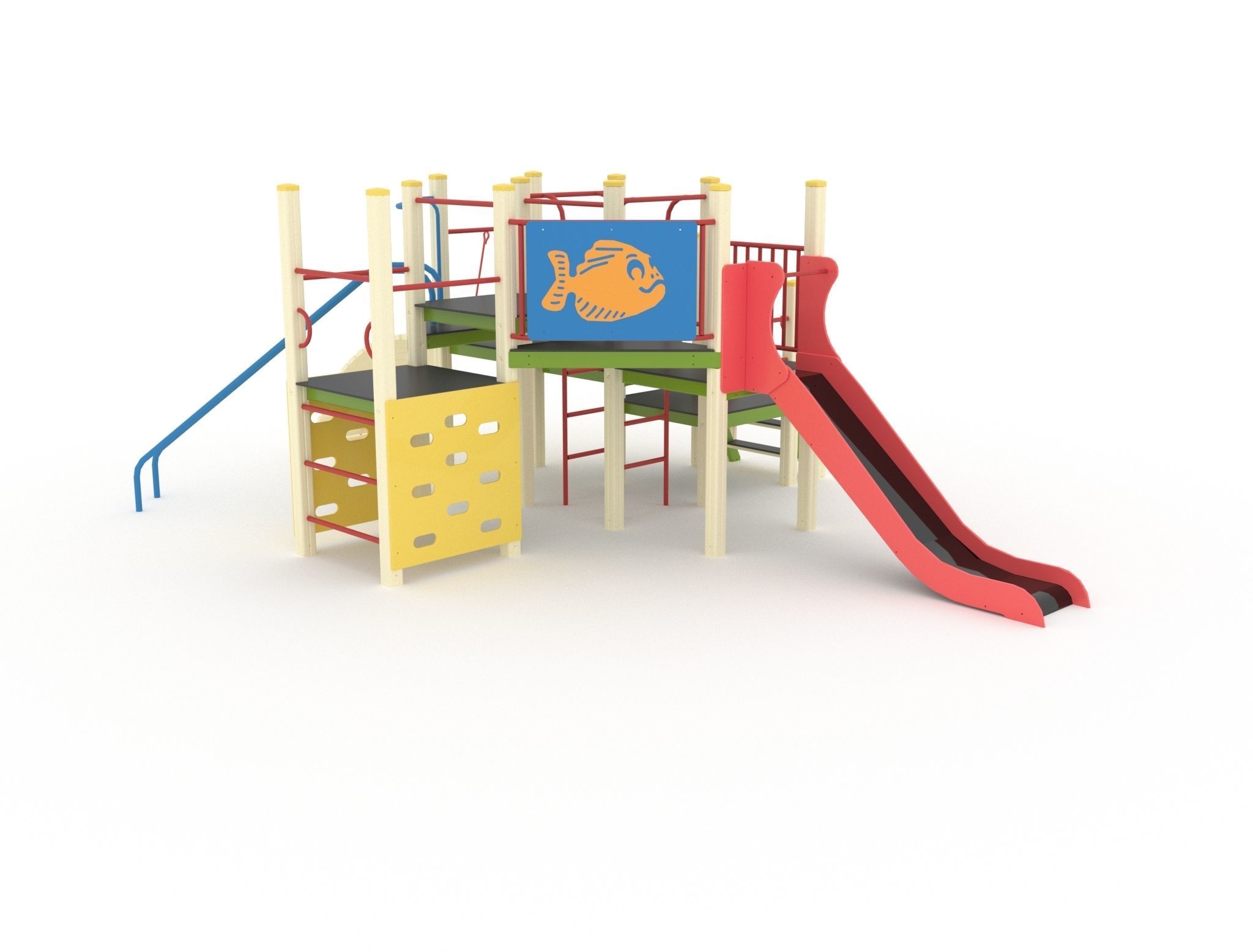 Collection playground for kids 3D model_11