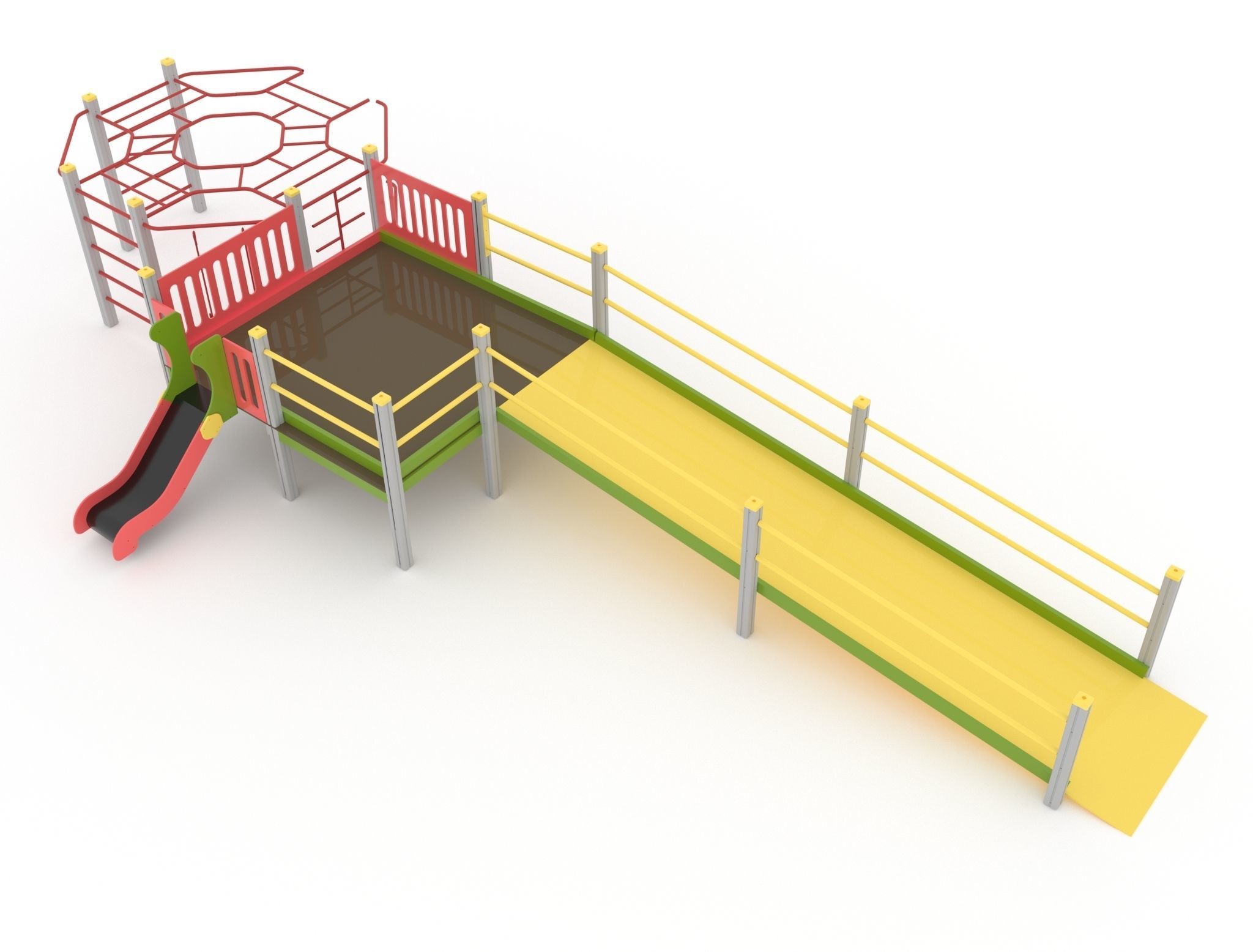 Collection playground for kids 3D model_4