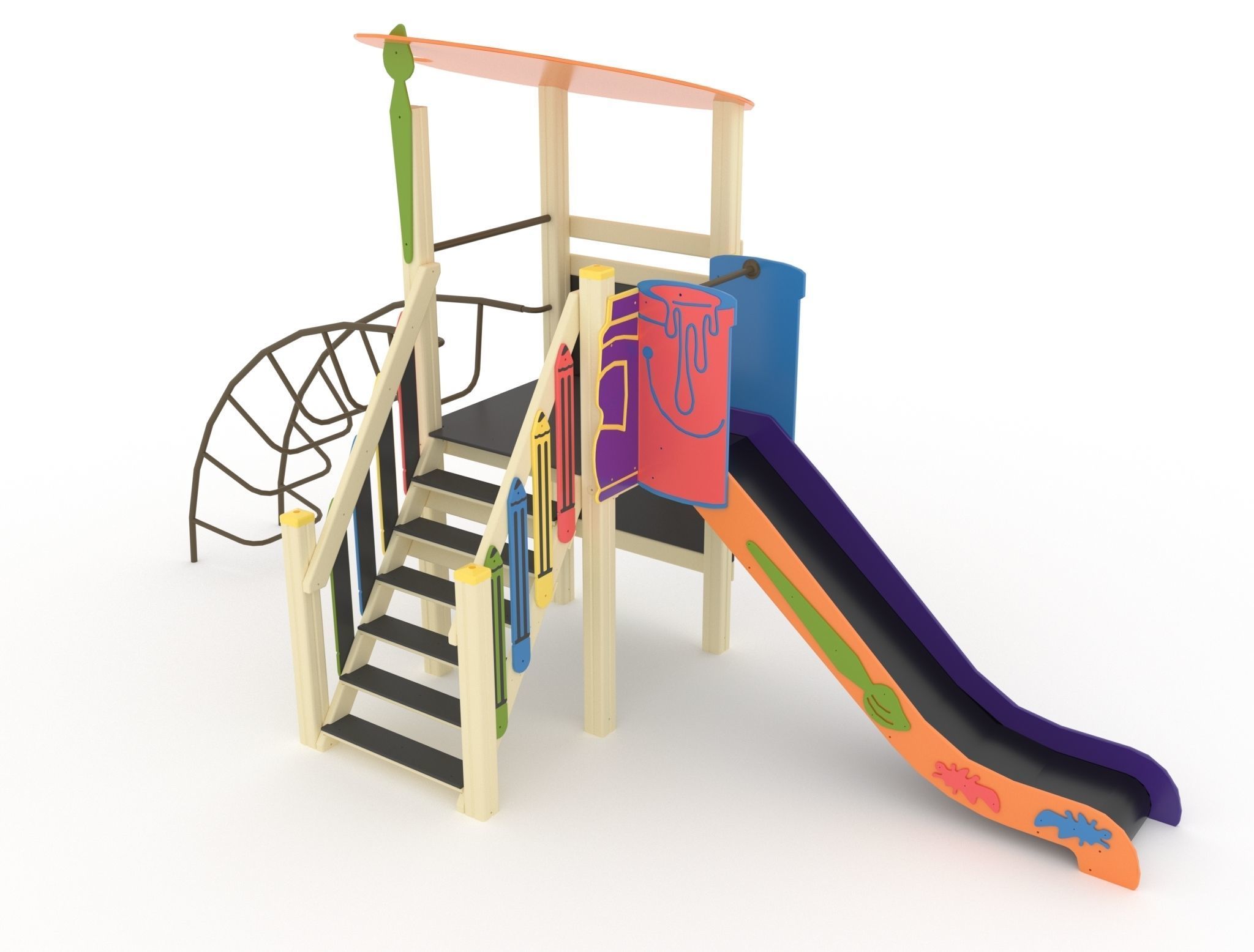 Collection playground for kids 3D model_13