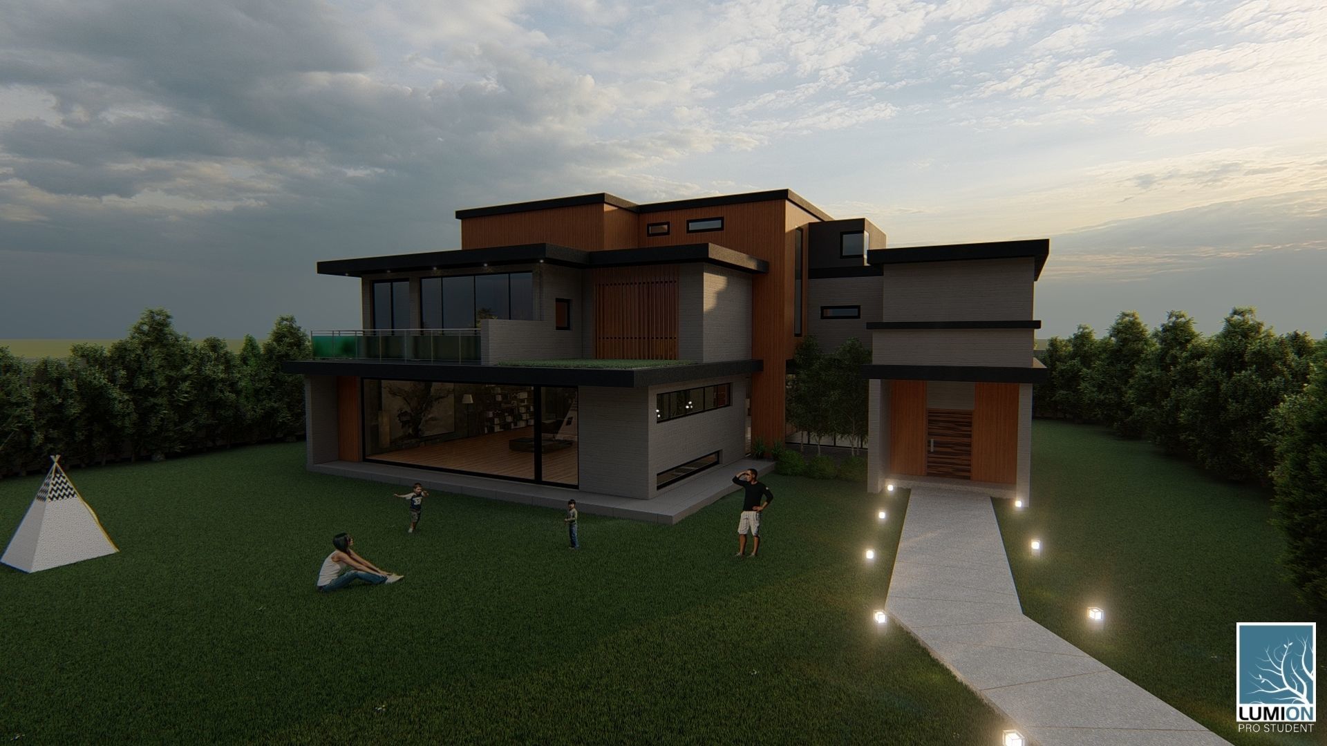 Parasite movie house 3D model_3