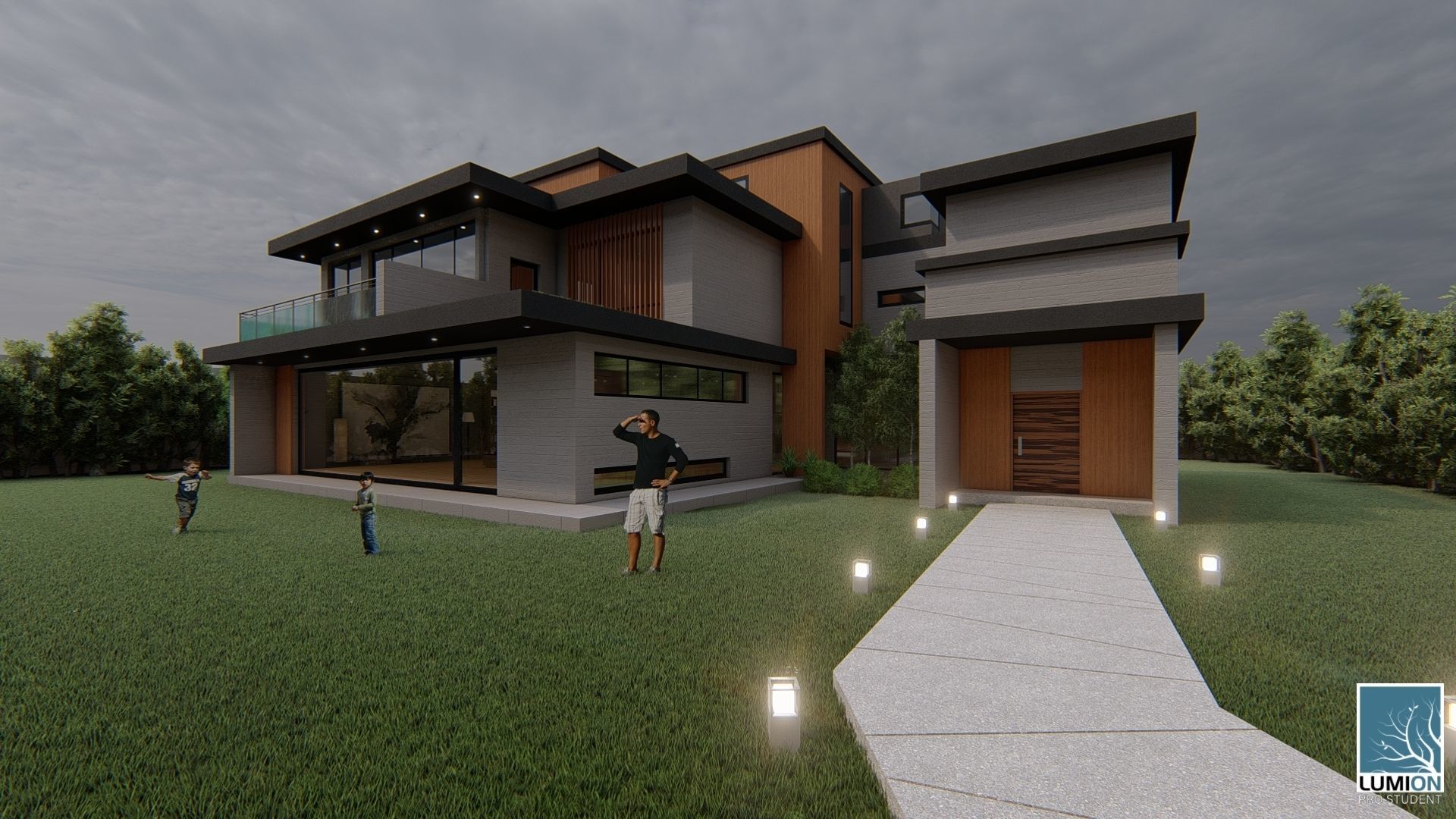 Parasite movie house 3D model_2