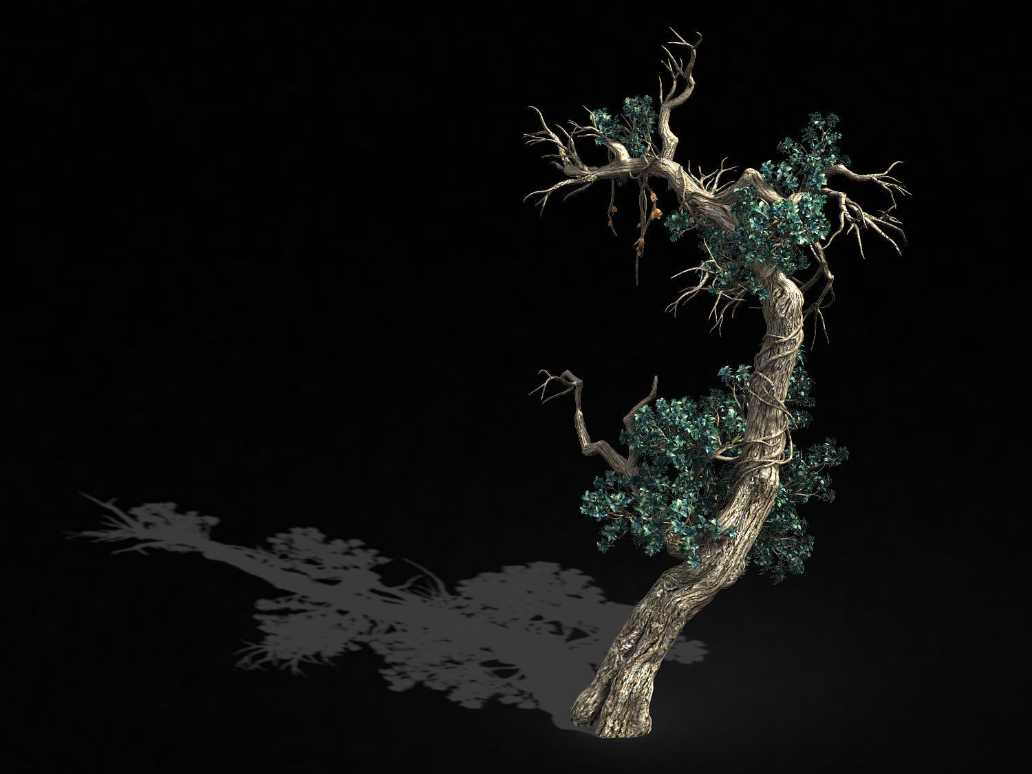 Qianhuilin-Difu-Vine Tree 054 3D model_1