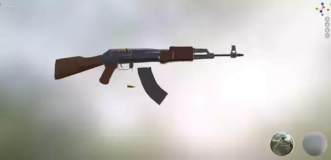 ak47 blend 3d model Free low-poly 3D model