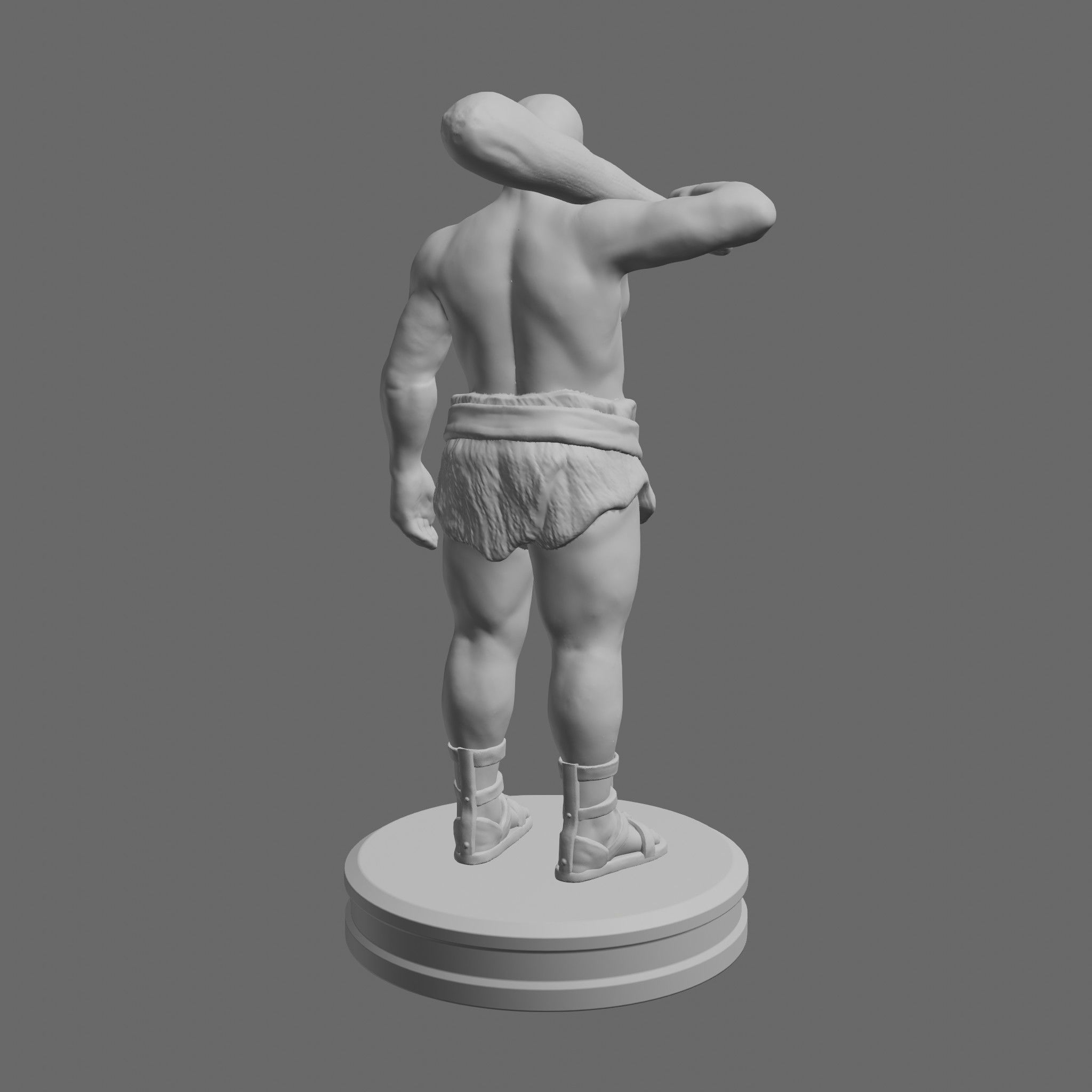 Cyclops statue of man holding hammer free 3D model 3D printable | CGTrader