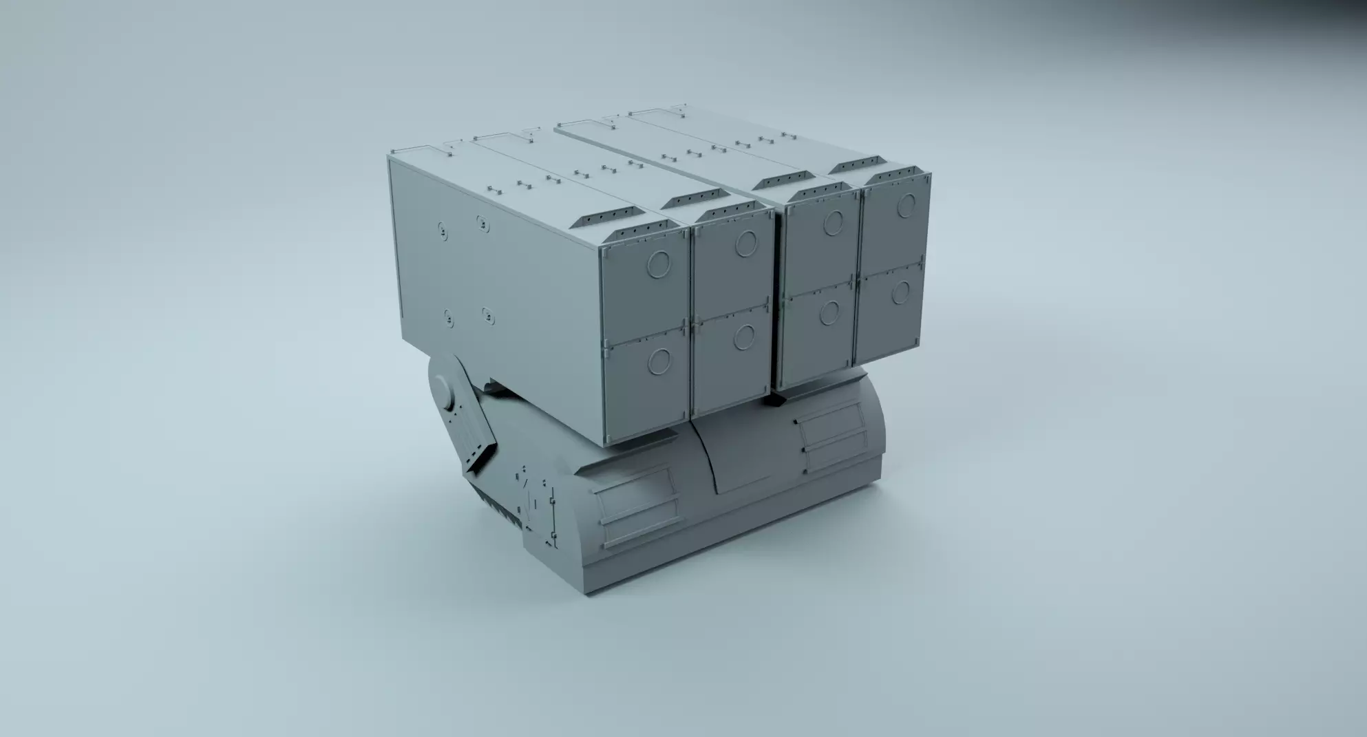 ASROC Anti Submarine Rocket Launcher RUR-5 3D model