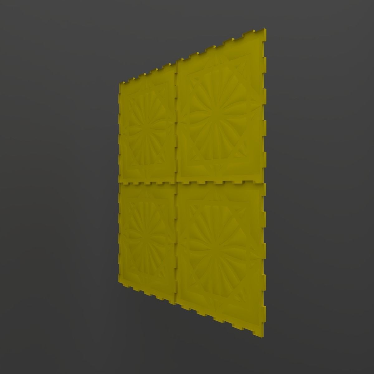 Wall Panel 3D model_4
