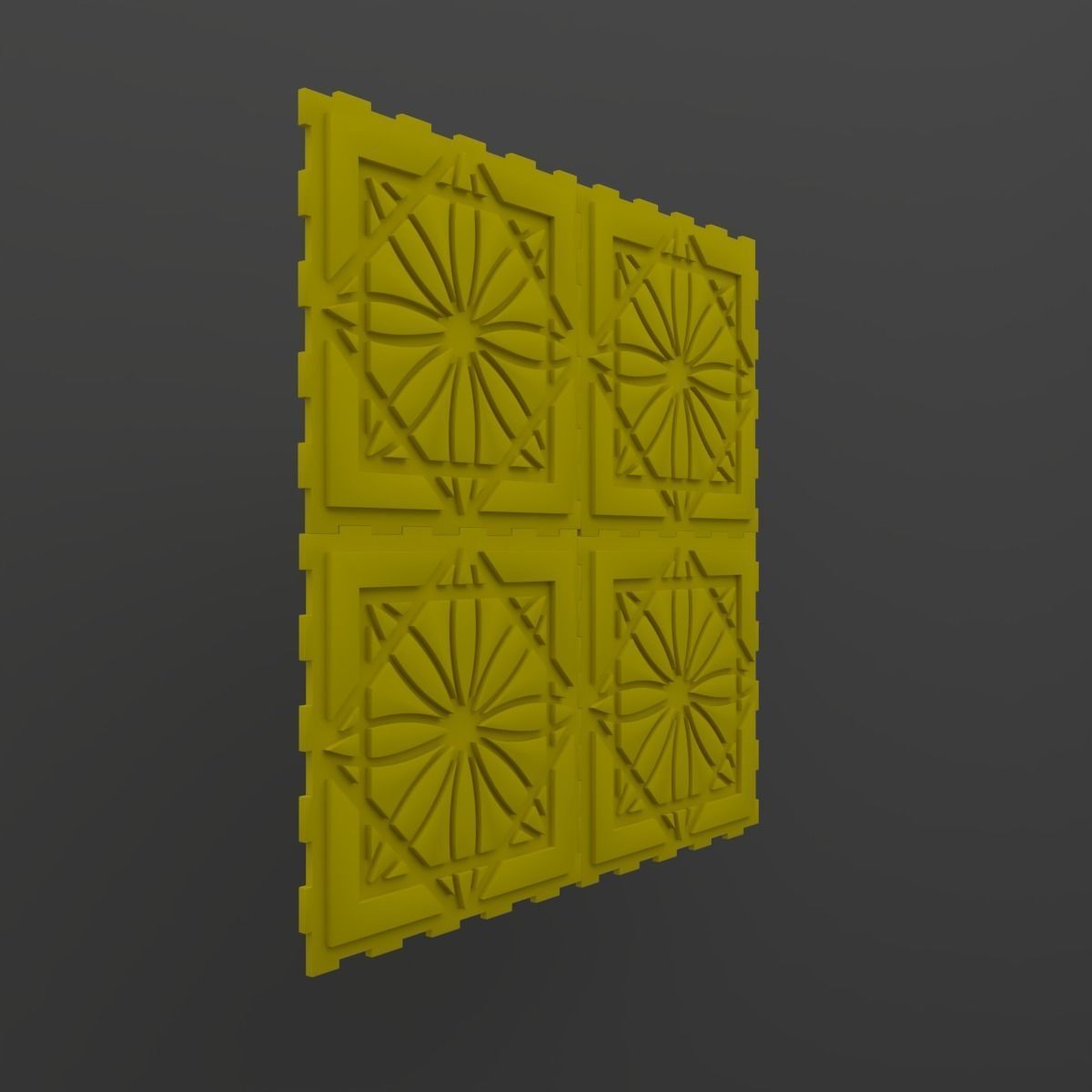 Wall Panel 3D model_1