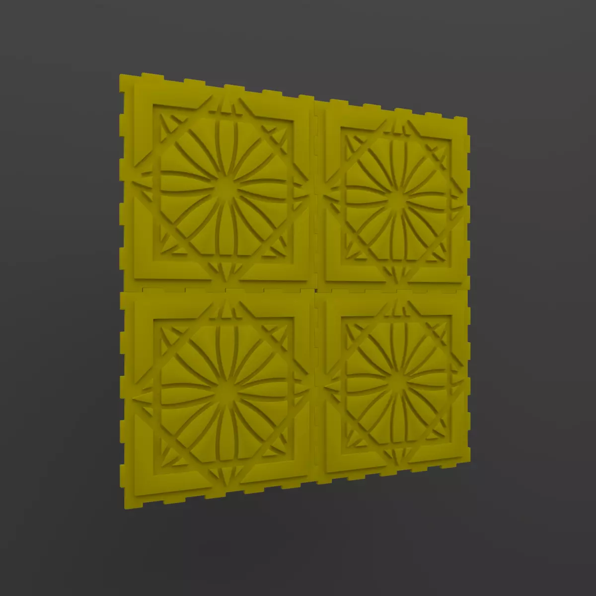 Wall Panel 3D model_0