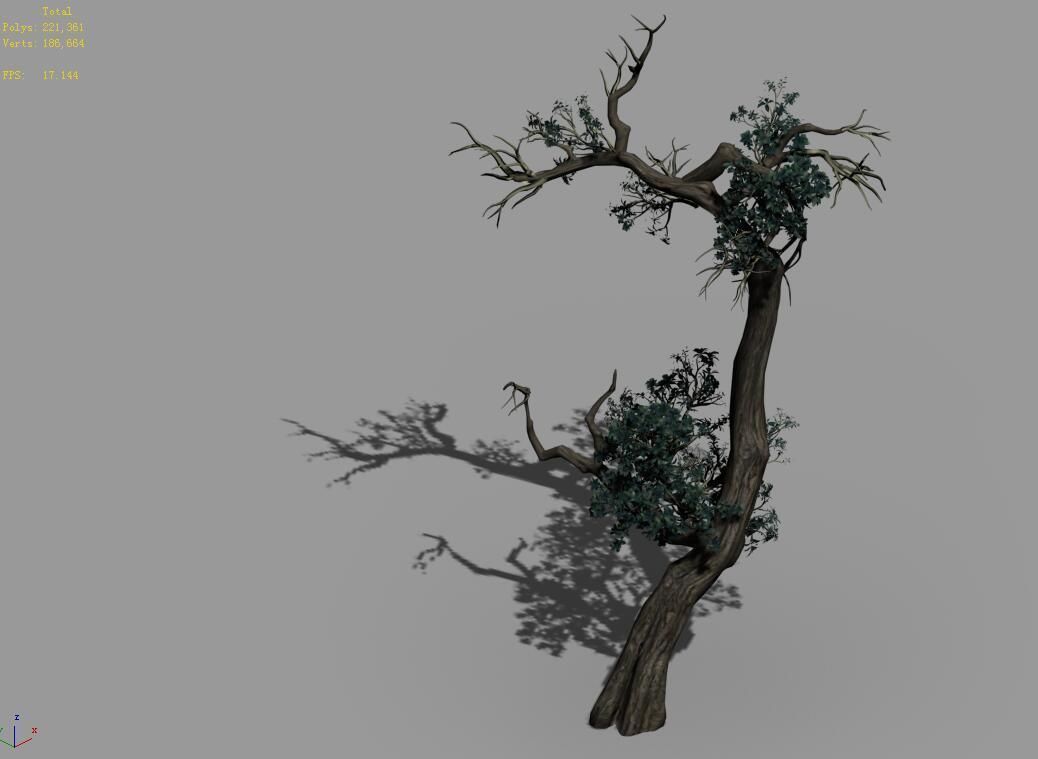 Qianhui Forest-Difu-Vine Tree 059 3D model_4